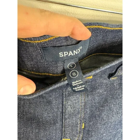 SPANX Navy Wide Leg Pants - Picture 9 of 14